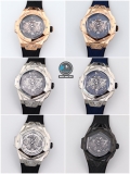 NEW 2021 / HB FACTORY BEST 1:1 / HUBLOT BIG BANG SANG BLEU II CHRONOGRAPH 45MM LIMITED