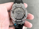 NEW 2021 / ORIGINAL FACTORY BEST 1:1 / AP ROYAL OAK 15402OR 41MM FULL DIAMOND SWAROVKI CAL.3120