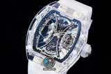 NEW 2021 / RM FACTORY BEST 1:1 / RICHARD MILLER RM 53-02 TOURBILLON SHAPHIRE CRYSTAL LIMITED