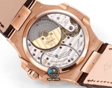 NEW 2023 / GR FACTORY BEST 1:1 / PATEK PHILIPPE NAUTILUS 5724 ROSE GOLD CAL.240PS FULL OPTION