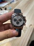NEW 2023 / BETTER (3K) FACTORY BEST 1:1 / ROLEX DAYTONA 40 x 12,2MM CAL.4130 + THAY ĐỔI MẶT SỐ THIÊN THẠCH VÀ MOB XÀ CỪ THẬT TÙY CHỈNH