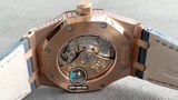 NEW 2021 / ORIGINAL FACTORY BEST 1:1 / AP ROYAL OAK 15402OR 41MM FULL DIAMOND SWAROVKI CAL.3120