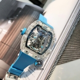 VIP NEW 2021 / ORIGINAL FACTORY BEST 1:1 / RICHARD MILLER RM 53-02 SHAPHIRE CRYSTAL TOURBILLION LIMITED