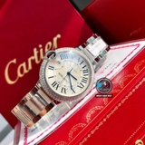VIP NEW 2023 / ORIGINAL FACTORY BEST 1:1 / CARTIER BALLON BLEU 42MM VÀNH ĐÍNH 127 VIÊN KIM CƯƠNG VVS 1,5 - 2 CARAT CORE ETA 2824-2 SWISS