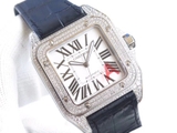 V6 FACTORY BEST 1:1 / CARTIER SANTOS 100 DIAMOND