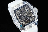 NEW 2021 / RM FACTORY BEST 1:1 / RICHARD MILLER RM 12-01 TOURBILLON SHAPHIRE CRYSTAL LIMITED
