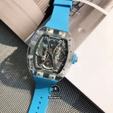 VIP NEW 2021 / ORIGINAL FACTORY BEST 1:1 / RICHARD MILLER RM 53-02 SHAPHIRE CRYSTAL TOURBILLION LIMITED