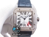 V6 FACTORY BEST 1:1 / CARTIER SANTOS 100 DIAMOND