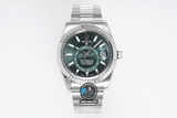 NEW 2023 / ZF FACTORY BEST 1:1 / ROLEX SKY DWELLER 326934 DUAL TIME 42MM CAL.9001