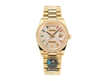 NEW 2023 / RA FACTORY BEST 1:1 / ROLEX DAYDATE 128238 GOLD 36 x 12,5MM DIAMOND BEZEL 💎 CORE 2834