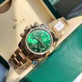 VIP NEW 2021 / ORGINAL FACTORY BEST 1:1 / ROLEX DAYTONA OYSTER GREEN DIAL GOLD 18K