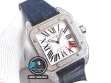 V6 FACTORY BEST 1:1 / CARTIER SANTOS 100 DIAMOND