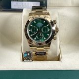 NEW 2022 / BETTER (3K) FACTORY BEST 1:1 / ROLEX DAYTONA OYSTER GREEN GOLD 40 x 12,2MM CAL.4130