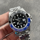NEW 2021 / CLEAN FACTORY BEST 1:1 / ROLEX GMT MASTER II BATMAN THÉP 904L CAL.3186