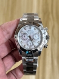 NEW 2023 / BETTER (3K) FACTORY BEST 1:1 / ROLEX DAYTONA 40 x 12,2MM CAL.4130 + THAY ĐỔI MẶT SỐ MOB XÀ CỪ TRẮNG TÙY CHỈNH