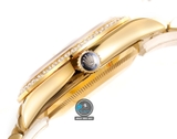 NEW 2023 / RA FACTORY BEST 1:1 / ROLEX DAYDATE 128238 GOLD 36 x 12,5MM DIAMOND BEZEL 💎 CORE 2834