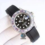 NEW 2023 / BEST FACTORY 1:1 / ROLEX YACHT MASTER 126679SAB FULL DIAMOND BEZEL 40MM CAL.3135