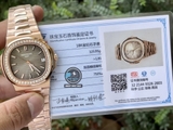VIP NEW 2021 / ORIGINAL FACTORY BEST 1:1 / PATEK PHILIPPE NAUTILUS 5711/1R 40MM VÀNG HỒNG 18K. VÀNG KIM CƯƠNG THIÊN NHIÊN