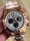 NEW 2023 / BETTER (3K) FACTORY BEST 1:1 / ROLEX DAYTONA 40 x 12,2MM CAL.4130 + THAY ĐỔI MẶT SỐ THIÊN THẠCH VÀ MOB XÀ CỪ THẬT TÙY CHỈNH