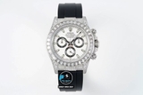 NEW 2022 / JVS FACTORY BEST 1:1 / ROLEX DAYTONA OYSTERFLEX 🌈 DIAMOND BAGUETTE 40 X 12,2MM CAL.7750