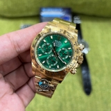 NEW 2022 / BETTER (3K) FACTORY BEST 1:1 / ROLEX DAYTONA OYSTER GREEN GOLD 40 x 12,2MM CAL.4130