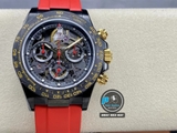 NEW 2023 / GET FACTORY BEST 1:1 / ROLEX DAYTONA BY BLAKEN DLC BLACK & RAINBOW DIAMOND BEZEL CAL.4130