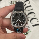 NEW 2023 / FACTORY BEST 1:1 / PATEK PHILIPPE AQUANAUT 5167 FULL KIM 💎BAGUETTE MOISSANITE