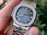 NEW 2022 / 3K FACTORY BEST 1:1 / PATEK PHILIPPE NAUTILUS 5711 DIAMOND BEZEL CAL.324SC