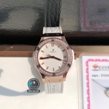 VIP NEW 2023 / ORIGINAL FACTORY BEST 1:1 / HUBLOT CLASIC FUSION 33MM WOMEN VÀNH 36 VIÊN KIM CƯƠNG THIÊN NHIÊN 1,8 CARAT
