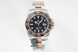 NEW 2022 / GS FACTORY BEST 1:1 / ROLEX GMT MASTER II VER.4 EVEROSE GOLD THÉP 904L CAL.3285