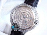 BEST FACTORY BEST 1:1 / CARTIER BALLOON BLEU DIAMOND BAGUETTE 42MM