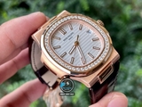 VIP NEW 2021 / ORIGINAL FACTORY BEST 1:1 / PATEK PHILIPPE NAUTILUS 5711/1R 40MM VÀNG HỒNG 18K. VÀNG KIM CƯƠNG THIÊN NHIÊN