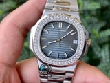 NEW 2022 / 3K FACTORY BEST 1:1 / PATEK PHILIPPE NAUTILUS 5711 DIAMOND BEZEL CAL.324SC