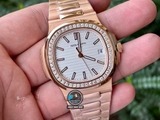 VIP NEW 2021 / ORIGINAL FACTORY BEST 1:1 / PATEK PHILIPPE NAUTILUS 5711/1R 40MM VÀNG HỒNG 18K. VÀNG KIM CƯƠNG THIÊN NHIÊN