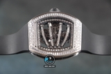 NEW 2022 / RM FACTORY BEST 1:1 / RICHARD MILLER RM 59-01 FULL DIAMOND BAGUETTE TOURBILLION LIMITED