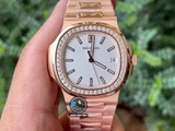 VIP NEW 2021 / ORIGINAL FACTORY BEST 1:1 / PATEK PHILIPPE NAUTILUS 5711/1R 40MM VÀNG HỒNG 18K. VÀNG KIM CƯƠNG THIÊN NHIÊN