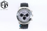 NEW 2021 / EW FACTORY BEST 1:1 / ROLEX DAYTONA OYSTERFLEX STEEL 904L 7750