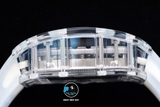 NEW 2021 / RM FACTORY BEST 1:1 / RICHARD MILLER RM 53-02 TOURBILLON SHAPHIRE CRYSTAL LIMITED