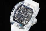 NEW 2021 / RM FACTORY BEST 1:1 / RICHARD MILLER RM 12-01 TOURBILLON SHAPHIRE CRYSTAL LIMITED
