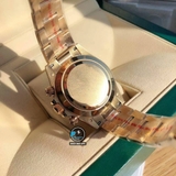 VIP NEW 2021 / ORGINAL FACTORY BEST 1:1 / ROLEX DAYTONA OYSTER GREEN DIAL GOLD 18K