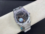 NEW 2022 / APS FACTORY BEST 1:1 / AP ROYAL OAK SKELETON 15407ST 41 X 9,9MM  CAL.3132