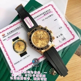 VIP NEW 2021 / ORGINAL FACTORY BEST 1:1 / ROLEX DAYTONA OYSTERFLEX GOLD 18K
