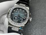 NEW 2022 / GR FACTORY BEST 1:1 / PATEK PHILIPPE NAUTILUS 5712GR DIAMOND BAGUETTE BEZEL CAL.240PS VIP