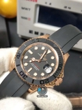 NEW 2022 / CLEAN FACTORY 1:1 / ROLEX YACHT MASTER 40MM 116655 EVEROSE GOLD CAL.3135