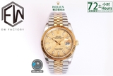 NEW 2021 / EW FACTORY BEST 1:1 / ROLEX DATE JUST 36MM NEW DIAL CAL.3235