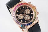 NEW 2022 / JVS FACTORY BEST 1:1 / ROLEX DAYTONA OYSTER RAINBOW 🌈 DIAMOND 40 X 12,5MM CAL.7750