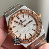 VIP NEW 2020 / ORIGINAL FACTORY BEST 1:1 / AP ROYAL OAK 67651SR LADY GOLD 18K DIAMOND BEZEL