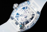 NEW 2021 / RM FACTORY BEST 1:1 / RICHARD MILLER RM 12-01 TOURBILLON SHAPHIRE CRYSTAL LIMITED