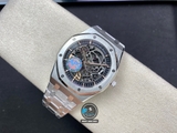 NEW 2022 / APS FACTORY BEST 1:1 / AP ROYAL OAK SKELETON 15407ST 41 X 9,9MM  CAL.3132