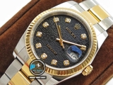 DJ FACTORY BEST 1:1 / ROLEX DATEJUST 36 BRACELET 3D GOLD 18K